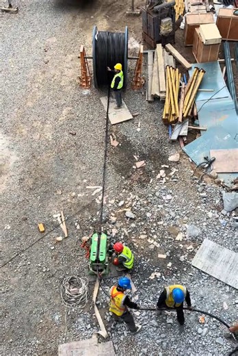 🎬 Spot me? Yup, that’s me crouching down! 🕶️ Bossing the cable conveyor like a pro—laying cables with precision! 💪#CableLaying #CablePulling #CableConveyor #Engineering #Workflow #CableLife #ConstructionTech #HardHatHustle #EngineeringWins #CableInstallation #ConstructionLife #TechOnSite #BehindTheScenes #PowerUp
