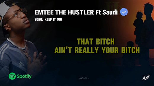 Emtee ft Saudi - Keep it 100 🔥🐐🎙️ | SA Hip Hop & Amapiano Wave