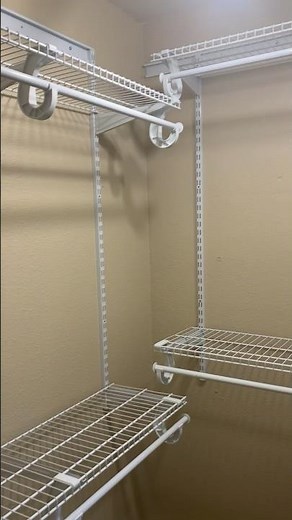 Closetmaid Shelftrack white reach-in shelf system install #diy #handyman #queenannehandyman