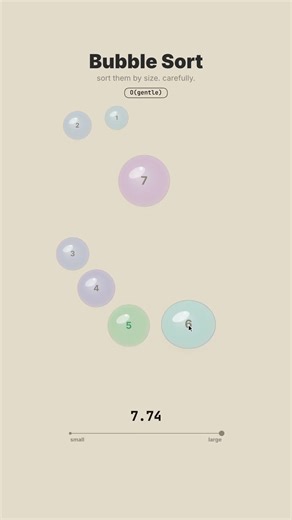 Bubble Sort - literally