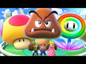 What Happens When Mario uses the Ultimate Giant Goomba Mega Mushroom, Rainbow Flower and Fury Sun?