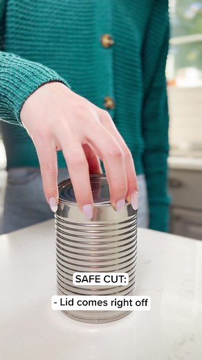 2.7K views · 23 reactions | No sharp edges! This GoodCook safety can opener doesn't cut inside the can--instead, it removes the can from the outside rim, eliminating sharp edges, for a safe, clean cut. Add to your collection: https://bit.ly/safe-cut-can-opener #GoodCook #GoodCooking #Recipes #SafecutCanOpener #KitchenHacks #KitchenSafe #Canopener #HolidayPrep | GoodCook | Facebook