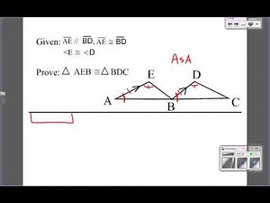Triangle proofs with parallel lines