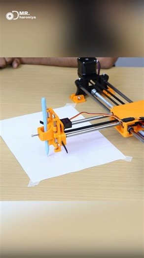 mr_dharoniya | Homework writing machine #arduino #arduinoproject #cncploter #mrdharoniya #electric #viral #project #school #schoolproject #diy | Instagram