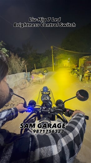 SAM | Best Spot light for all riders… Liu-Hjg 7 Led with Brightness control Motogenius Heavy Duty Clamp Sam Garage : 9871756323 Pre-Paid and... | Instagram