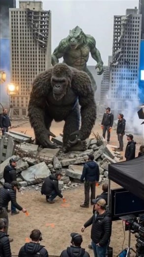 Godzilla vs Kong behind the scenes #godzilla #kingkong #godzillavskong #kong