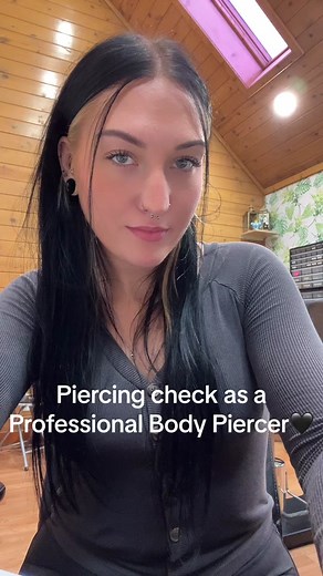 Piercing check as a Professional Body Piercer out of Eternal Tattoos in Howell MI✨🖤 You can never have enough Piercings 🤩 #professionalbodypiercer #piercings #bodypiercer #piercingcheck