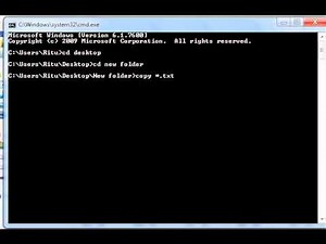 Tutorial To Merge Multiple Notepad File With DOS