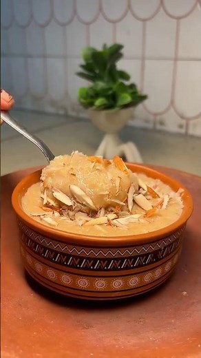 Phirni - North Indian Sweet: Make Badam Phirni in 10 mins with just Milk! #shorts #recipe