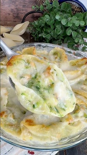 CONCHIGLIONI ZUCCHINE, GAMBERI E SALMONE 😋 | Cremosi e Perfetti per Natale