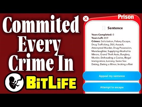 I attempted EVERY CRIME in Bitlife… in One Life!