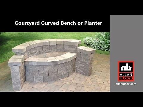 How to Build a Courtyard Curved Bench or Planter