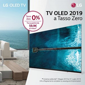 Con i TV LG è tutto un altro programma: acquista LG OLED TV 2019 entro il 31/7 a tasso zero e con un rimborso di 300€ sui modelli da 65” coinvolti nella Promozione! | LG Global