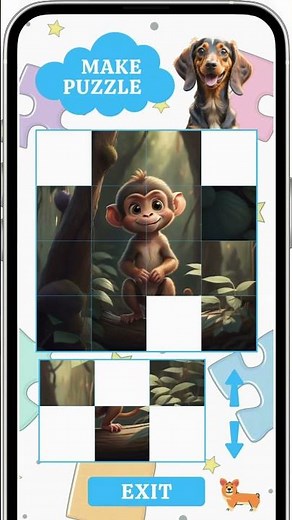 Inspire imagination and bonding with our "Puzzle 4x4" FREE game for kids aged 3-8! 🧩🎨