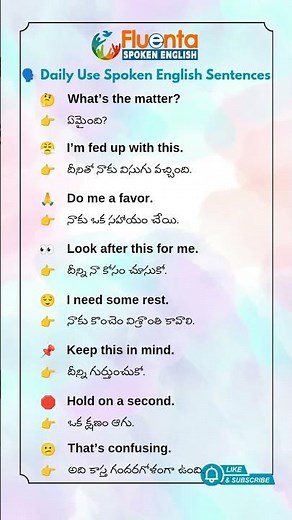 Daily Use Spoken English Sentences for Beginners 💡 Speak Fluent English Easily! #spokenenglish