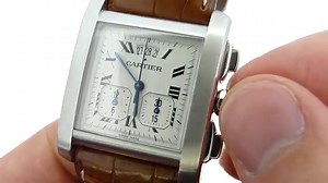 How to set the time/date on a Cartier Tank Francaise Quartz Chronograph | KeepTheTime.com