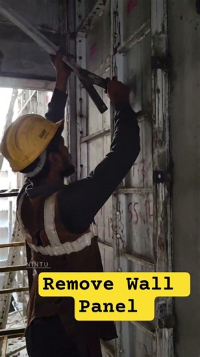 Mivan Wall Panel Remove By Panel puller #construction #carpenter
