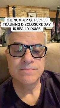 People are irrationally trashing DISCLOSURE DAY.