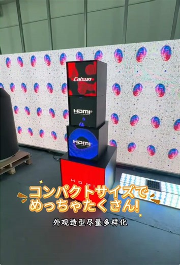 キューブ型LEDディスプレイの新応用！コンパクトでたくさん乗せて高級感の動画を入れることで集客仕掛けUPUP❗️#キューブ型ledサイネージ #ledサイネージ #空間演出 #店舗デコレーション #山積みキューブ #キューブボックス #ボックス型led