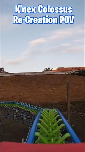 Knex colossus pov plus 1 mins of knex roller coasters #fyp #knexrollercoaster #rollercoaster #3dprinted | Theknexmaker
