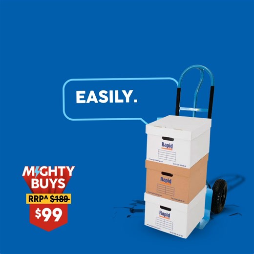 1.7K views · 12 reactions | Make tax season as easy as moving a few boxes around with your new Vertex P-Handle Hand Truck. Now for just $99! While stocks last, sale ends 30.06.25. Grab yours here https://www.mitre10.com.au/vertex-p-handle-hand-truck-300kg-6174734 | Mitre 10 | Facebook