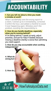 Struggling to answer accountability questions in interviews? This video breaks down exactly how to answer behavioral interview questions focused on ownership, responsibility, and integrity. Learn practical strategies, sample answers, and tips that help you stand out as a reliable, self-driven candidate. Whether you're applying for a leadership role, a corporate position, or your first professional job, mastering accountability questions can make or break your interview. Learn how to showcase you
