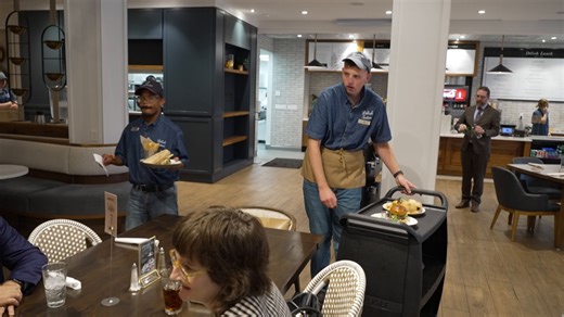 487K views · 21K reactions | Clemson’s Shepherd Hotel is more than a place to stay — it’s a community hub empowering staff with intellectual disabilities. Through a partnership with Clemson University, the hotel provides meaningful employment and independence. https://cbsn.ws/40L6s45 | CBS Evening News | Facebook