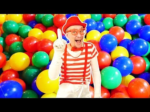 Funny clown videos - Inflatable car and balls in pool