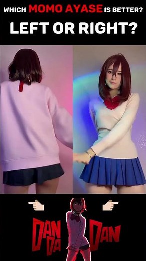 Dandadan Momo: Left or Right? 👈👉 #dandandadan #cosplay