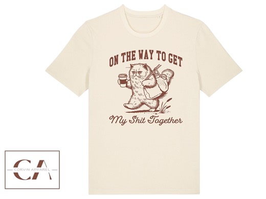 Funny Cat T-shirt: Organic Cotton Unisex Tee - Etsy UK