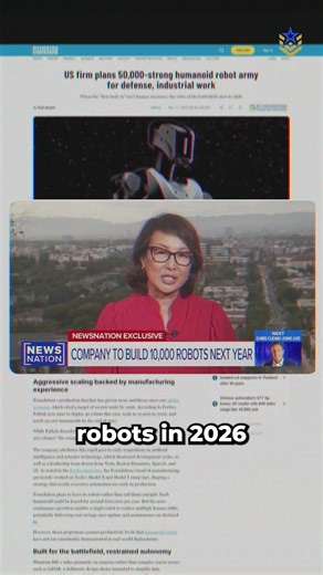 US Firm Plans 50,000 Humanoid Robots for Defense