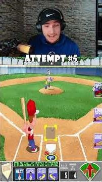 How Many Attempts Does it Take Cal Ripken Jr. to Hit a Homerun? #backyardbaseball #shorts