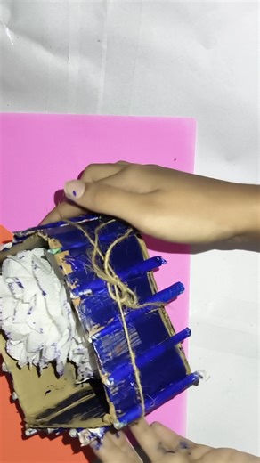 diy organiser from empty cardboard box|storage box|best out of waste#shortsfeed