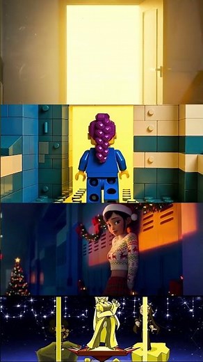 FNF Golden but Christmas's Huntrix vs Roblox - KPop Demon Hunters #golden #fnf #christmas