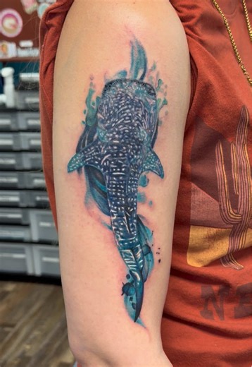 Whale Shark Tattoo by Female Tattoo Artist