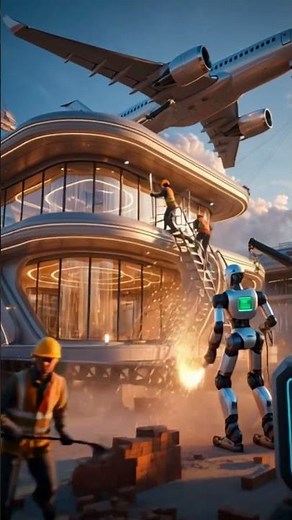 “AI Robots Building a Futuristic House | Future Construction Technology 🤖🏗️