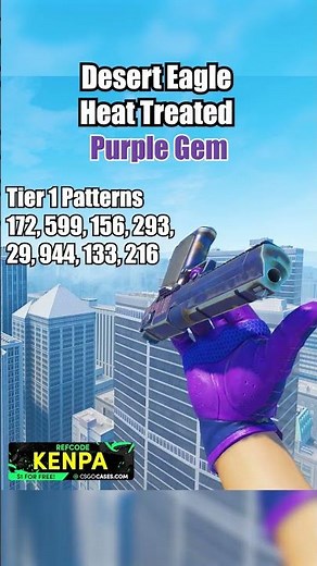 Desert Eagle Heat Treated Patterns 🔥 #cs2 #cs2skins