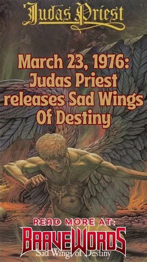 Wow! 50 years ago today JUDAS PRIEST release SAD WINGS OF DESTINY!