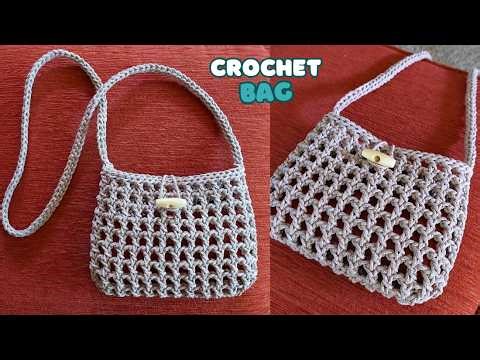 Step by Step Crochet Net Bag | Easy Crochet Mesh Bag | Vivi Berry Crochet
