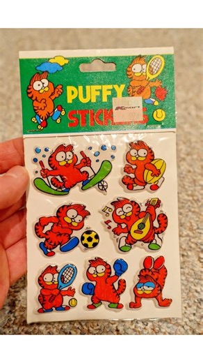 Digital Sticker Book on Instagram: "Vintage Garfield stickers! ☺️🧡🐈😋 these are so cute and I love the retro colors. Can you believe these were only 97 cents?! These are up by “OFTIMESPAST” on EBay for $10 at one point. I don’t have these in my sticker collection but love them nevertheless:) #cute #illustrationdesign #garfield #garfieldmini😸 #garfieldmemes #garfieldcat #vintagestickers #stickercollector #stickerlove #stickercommunity #stickercollection"
