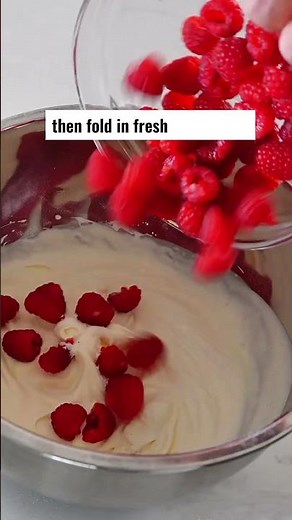 Easy Raspberry Whipped Cream (No Purée!)