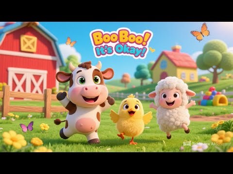 Boo Boo, It’s Okay! | Fun Farm Animals Song for Kids
