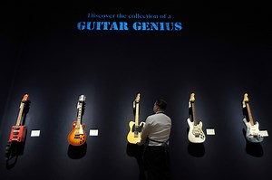 Classic rock guitar hero’s instruments going up for auction