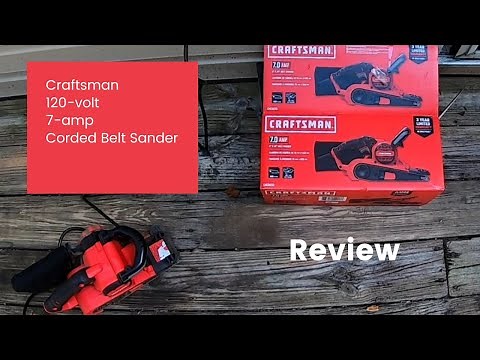 Craftsman 120-Volt 7-Amp Corded Belt Sander Review