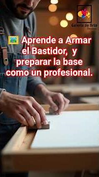 El secreto para un Lienzo Perfecto🖼️ Aprende a armar y preparar la base como un profesional.
