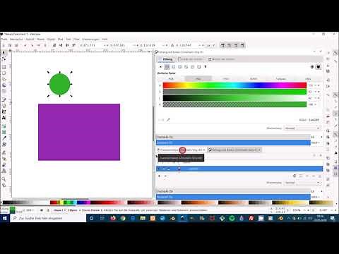 Inkscape-Tutorial: die Dialogfelder neu positionieren