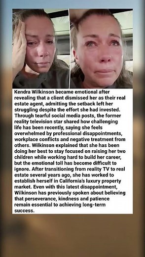Kendra Wilkinson Tearfully Opens Up After Losing Client in Real Estate Career #shorts