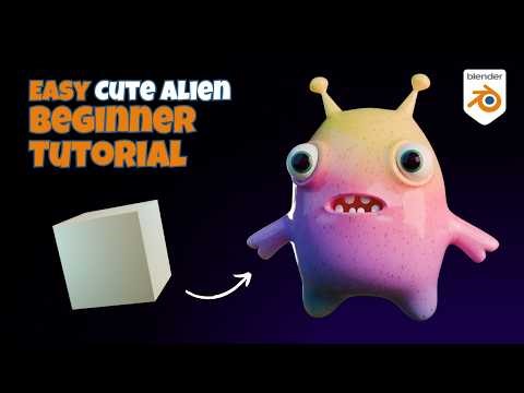 Make This Cute Alien in Blender