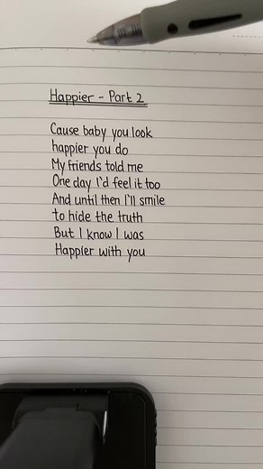 Karaoke: Happier by Ed Sheeran Lyrics