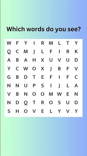 297. Can You Find All The Hidden Words? #quiz #wordpuzzlegame #braingames #wordfinds #wordsearch